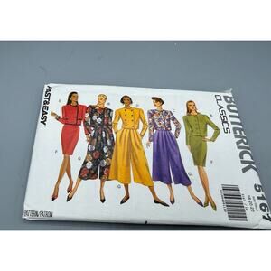 Butterick 5167 Fast Easy Womens Jacket Skirt Pants Pattern 18 20 22 Uncut
